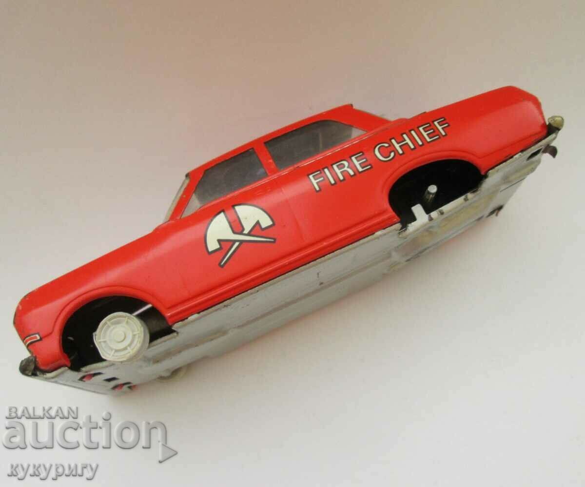 Old German Tin Car EHRI Toy Fire Truck - 5 Old German Tin Car EHRI Toy Fire Truck - 5