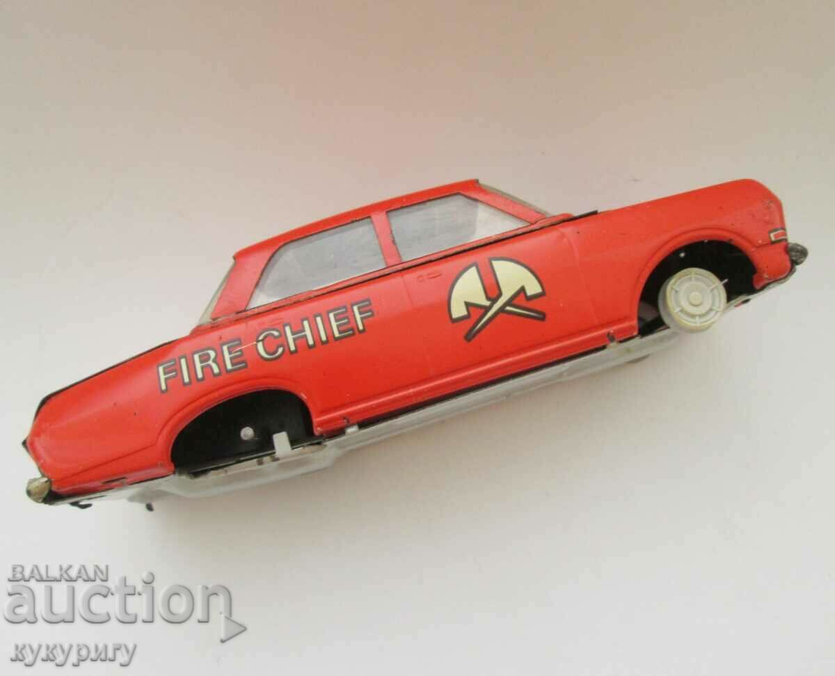 Old German Tin Car EHRI Toy Fire Truck - 6 Old German Tin Car EHRI Toy Fire Truck - 6