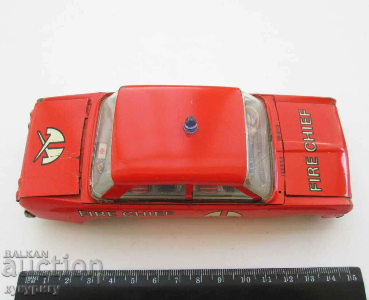 Old German Tin Car EHRI Toy Fire Truck - 7 Old German Tin Car EHRI Toy Fire Truck - 7