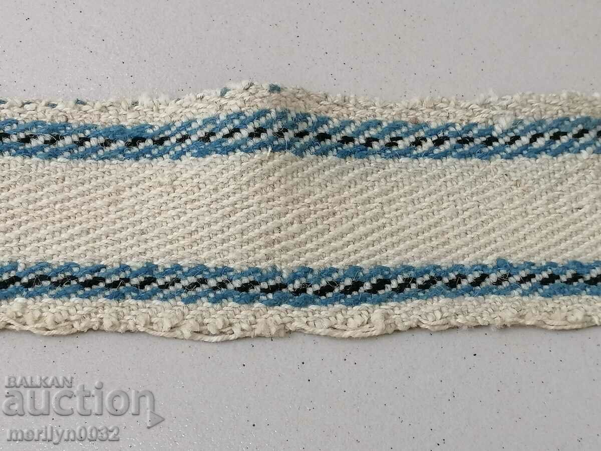 Auction  Handwoven wool costume belt