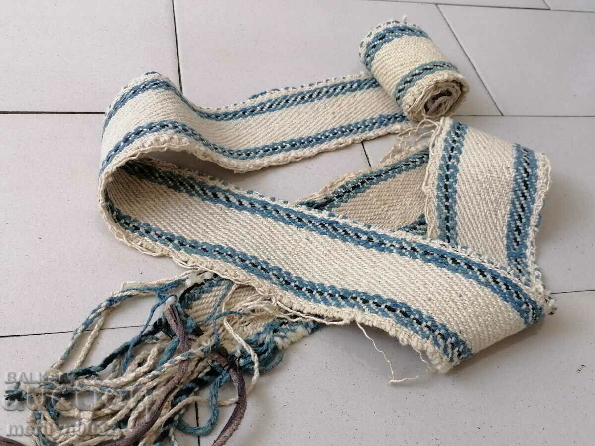 Handwoven wool costume belt - 6
