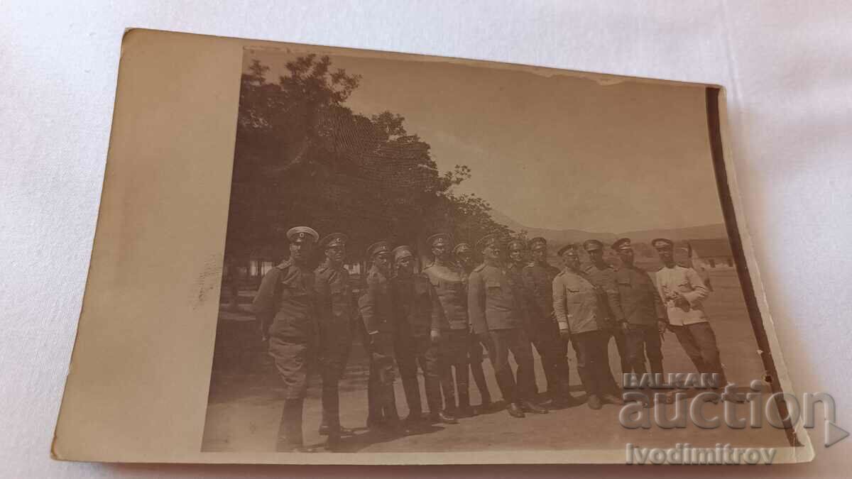Снимка Група щабни офицери на фронта ПСВ