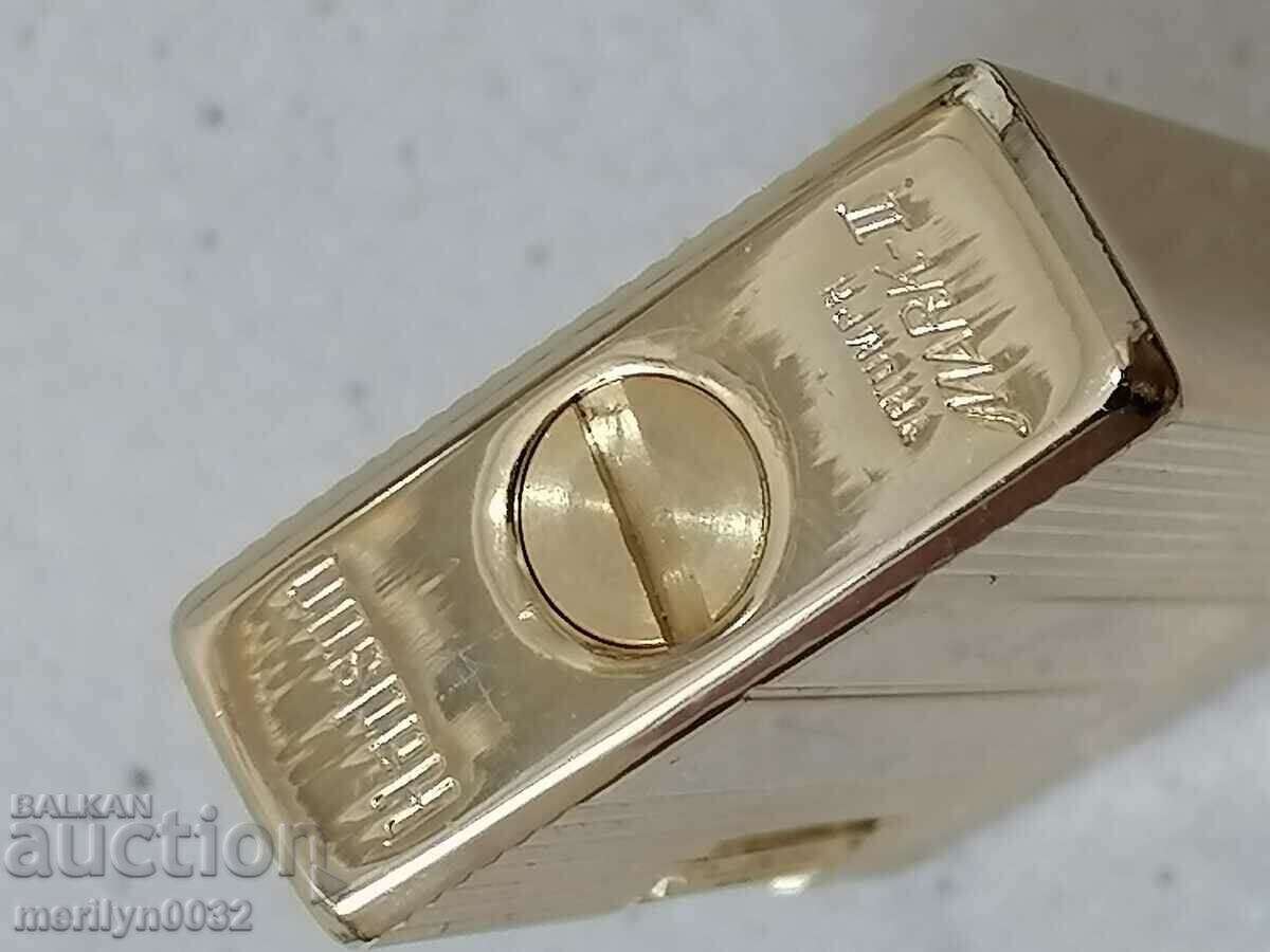 Delivery of Old gold-plated lighter system HADSON made in Japan Delivery of Old gold-plated lighter system HADSON made in Japan