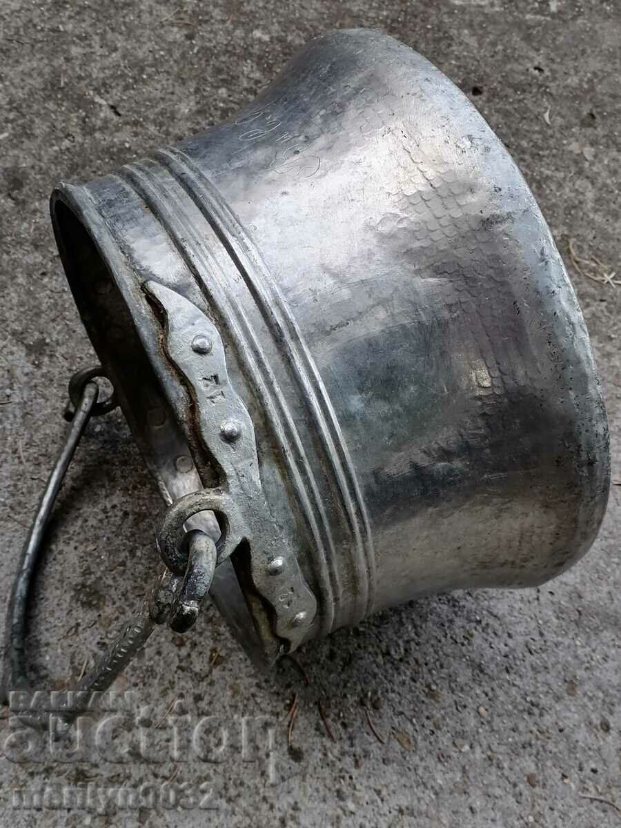 Old copper tinned cauldron, cauldron, copper, copper - 5 Old copper tinned cauldron, cauldron, copper, copper - 5