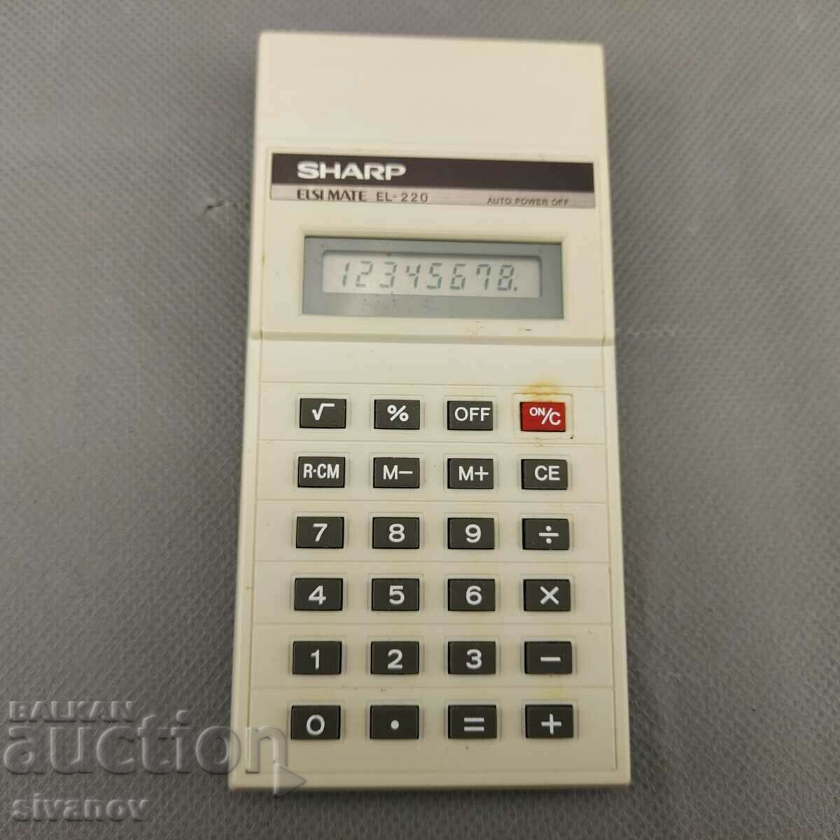 Παλιά αριθμομηχανή SHARP Elsi Mate EL-220 Sharp #0402