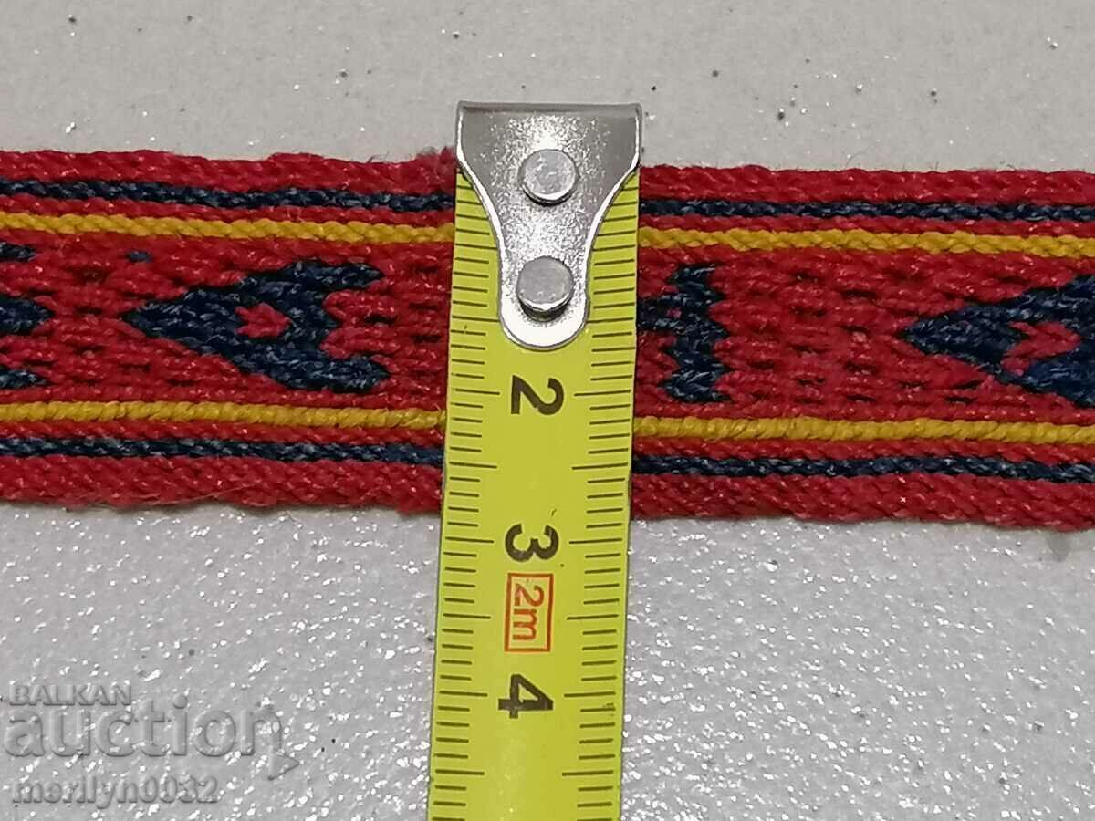 Handwoven wool belt 2.30 meters of wear - 5