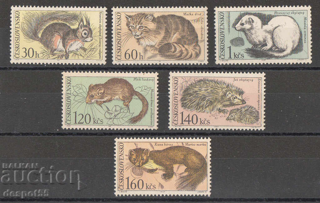 1967. Чехословакия. Животни от Националния парк Татри
