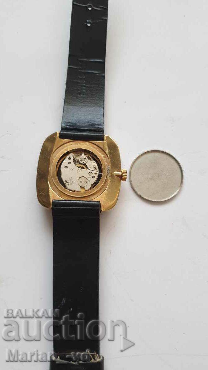 Agon mechanical gold-plated watch - 6