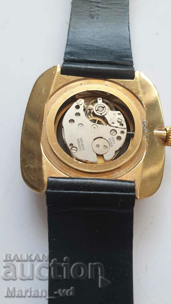 Agon mechanical gold-plated watch - 7