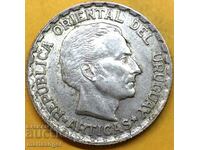 Uruguay 50 centsimos 1943 silver