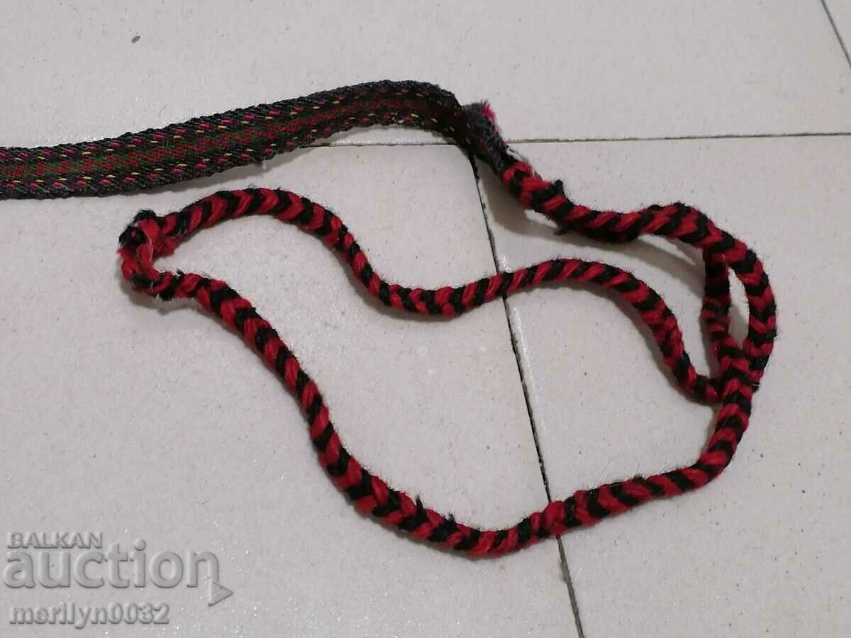 Old hand-woven belt girdle costume belt with a length of 1.80 m - 5 Old hand-woven belt girdle costume belt with a length of 1.80 m - 5