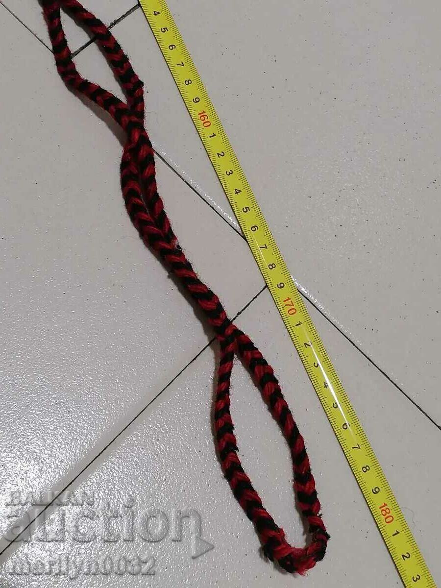 Old hand-woven belt girdle costume belt with a length of 1.80 m - 6 Old hand-woven belt girdle costume belt with a length of 1.80 m - 6