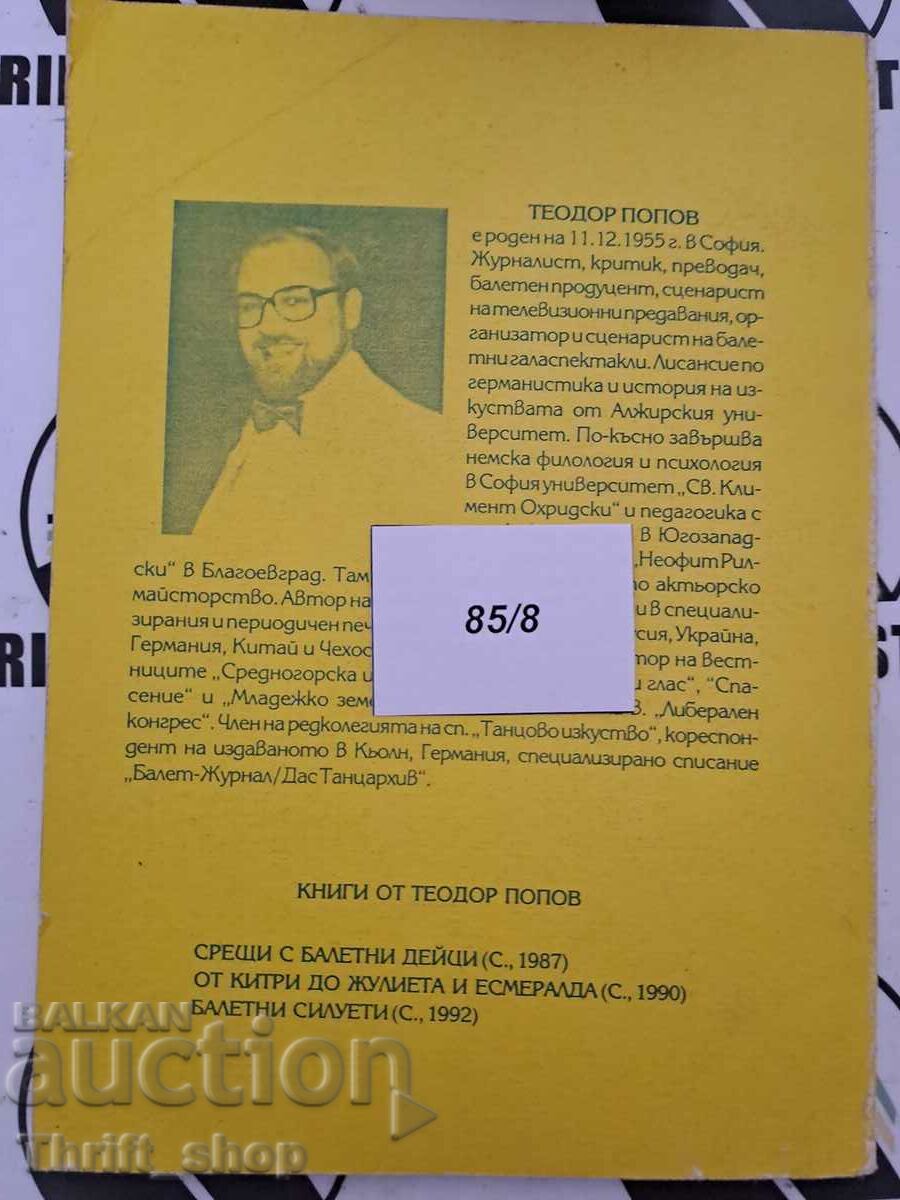 Delivery of The ballet in profile and full face Teodor Popov