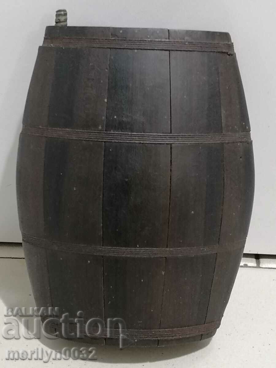 Old wood pawler wooden bucket brown bucket - 6 Old wood pawler wooden bucket brown bucket - 6