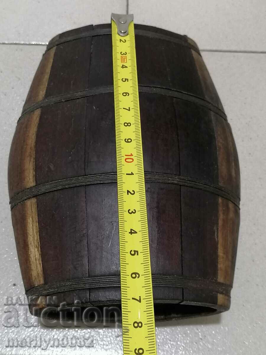 Old wood pawler wooden bucket brown bucket - 5 Old wood pawler wooden bucket brown bucket - 5