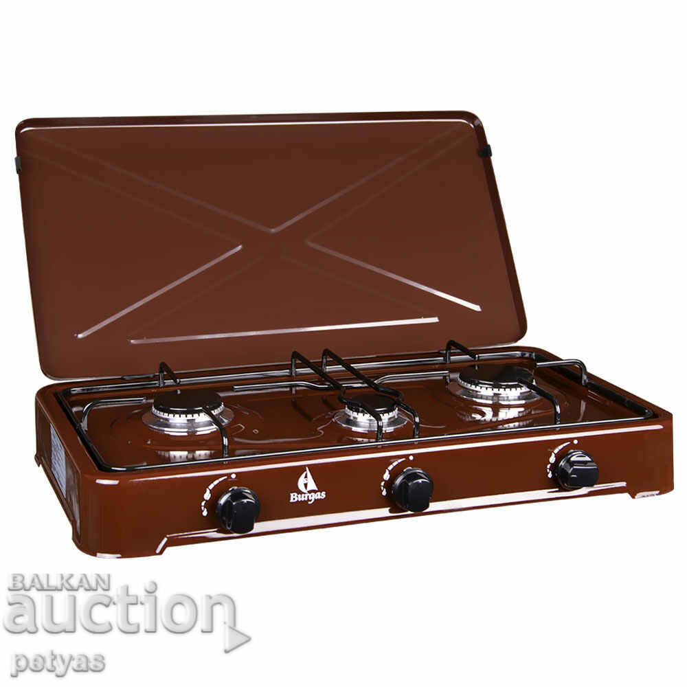 Triple gas stove Burgas 4.3 kw with price 75.50 BGN | € 38.60 Triple gas stove Burgas 4.3 kw with price 75.50 BGN | € 38.60