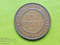 1 penny 1934 Australia