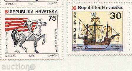 Чисти марки Европа СЕПТ Кораб 1992 от Хърватия