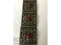 Гривна- стара,бронз,19 см,гранат