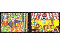 Чисти марки Европа СЕПТ Цирк 2002 от Фарьорски острови