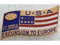 13731 USA Florida Flag - Εκδρομή στην Ευρώπη - Χάλκινο σμάλτο