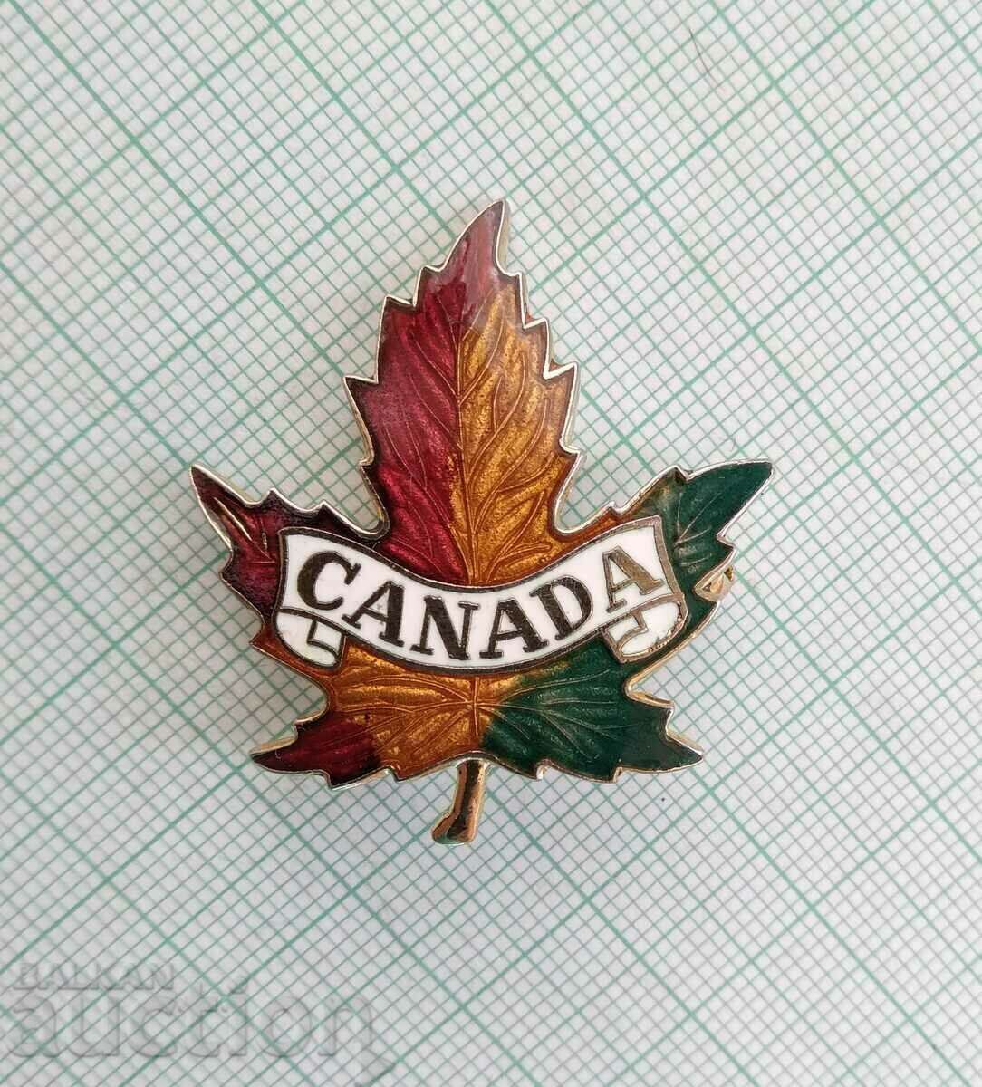 Delivery of 13735 Badge - coat of arms Canada Maple leaf - bronze enamel Delivery of 13735 Badge - coat of arms Canada Maple leaf - bronze enamel