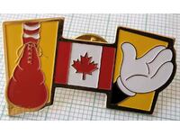 13738 Badge - Canada flag flag
