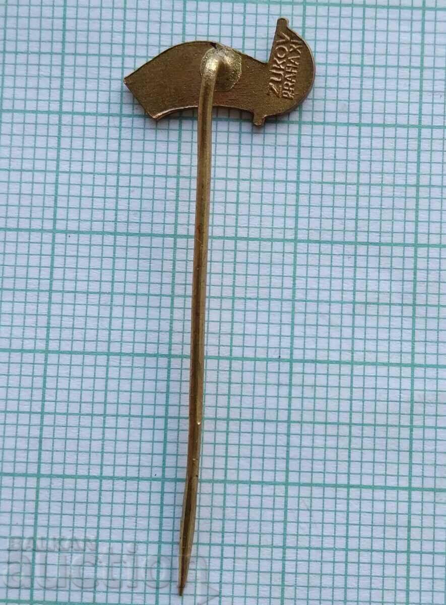 Auction 13748 flag flag RON - bronze enamel Auction 13748 flag flag RON - bronze enamel