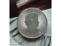 Monedă de argint pentru investiții de 8 dolari de 1 și 1/2 uncie -...