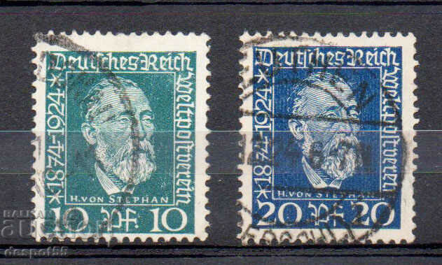 1924. Γερμανία. 50η επέτειος της Παγκόσμιας Ταχυδρομικής Ένωσης.