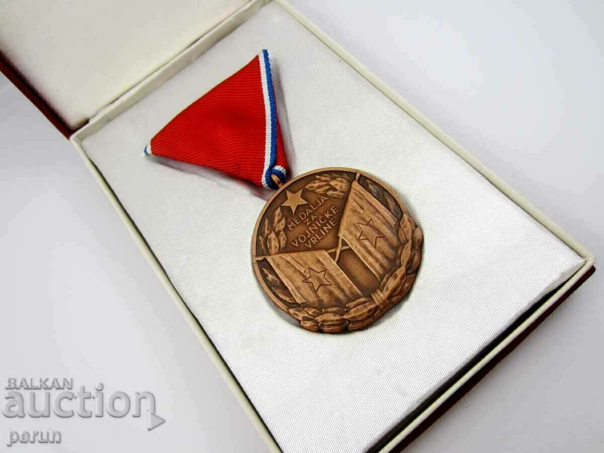 Delivery of YUGOSLAVIA- MILITARY MERIT MEDAL-IN BOX