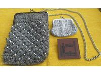 Geanta retro lucrata manual, PORTOfel si oglinda Pescăruș