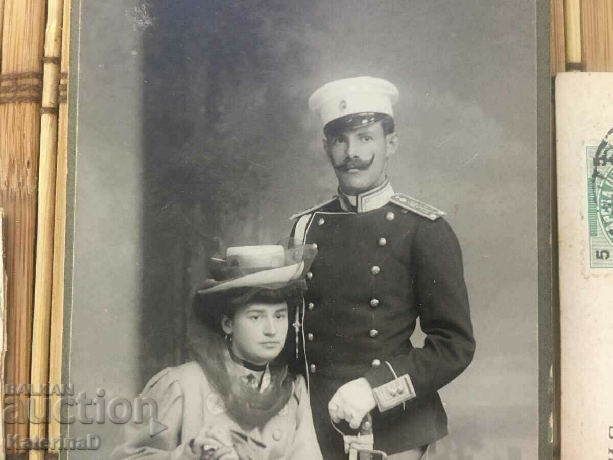 Livrarea Lot de fotografii militare vechi bulgare / Card 1908