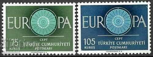 Turcia 1960 Europa CEPT (**) curat, netimbrat