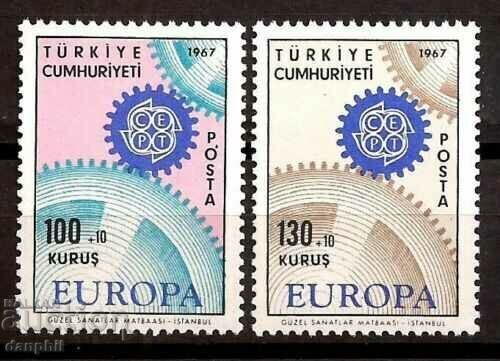 Turcia 1967 Europa CEPT (**) curat, netimbrat