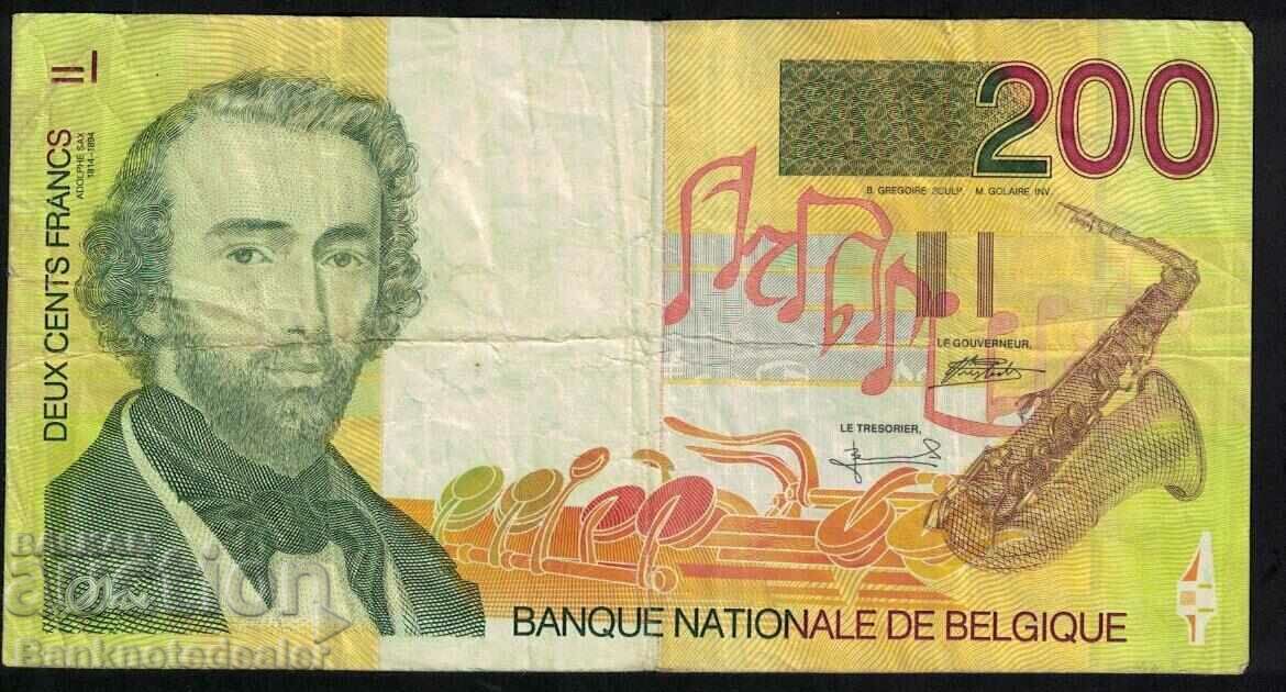 Belgium 200 Francs 1995 Pick 148 Ref 4466