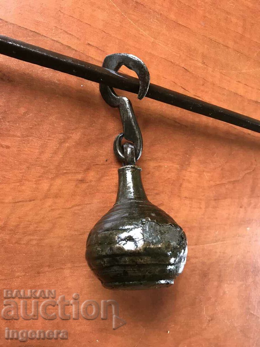 KANTAR OTTOMAN TURKISH SMALL BRASS TOPUS - 5 KANTAR OTTOMAN TURKISH SMALL BRASS TOPUS - 5