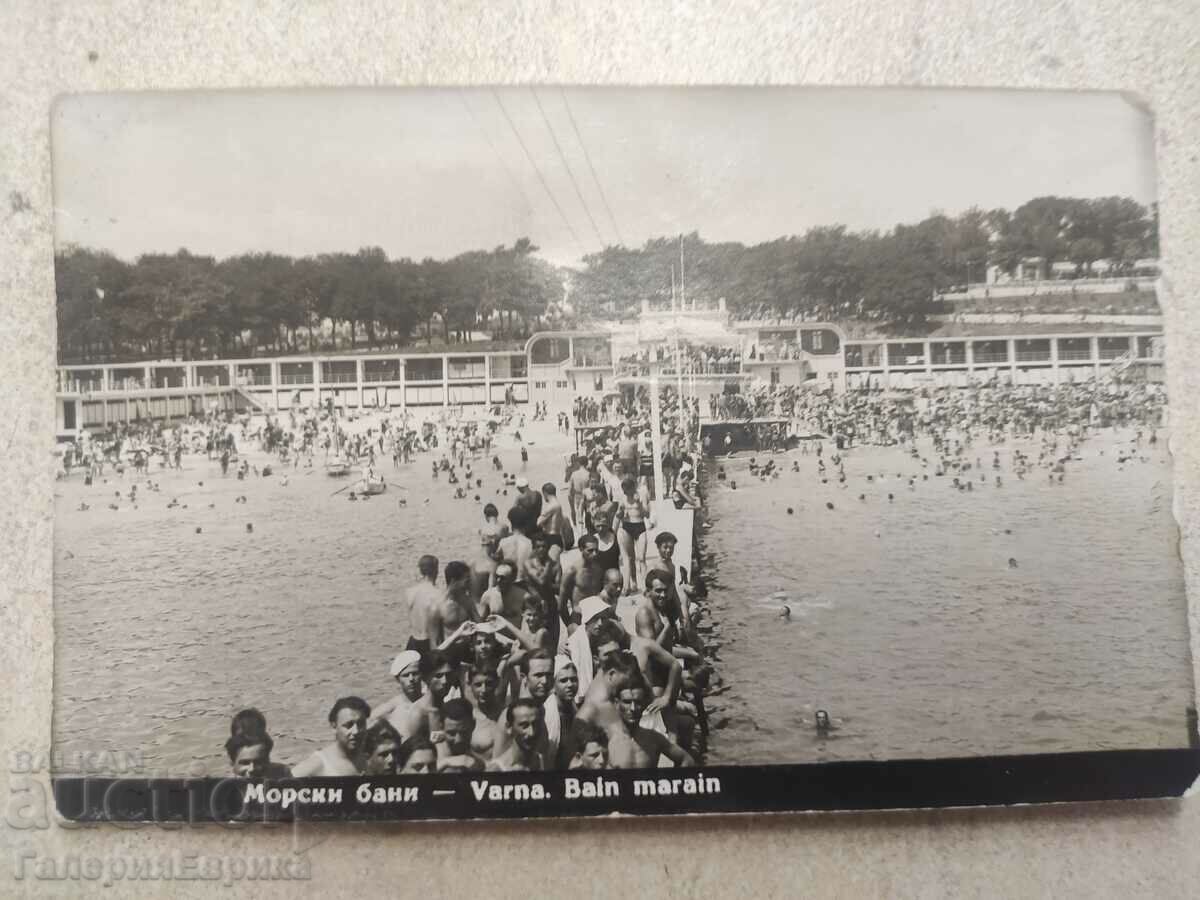 Fotografie veche de carte poștală Varna 1933