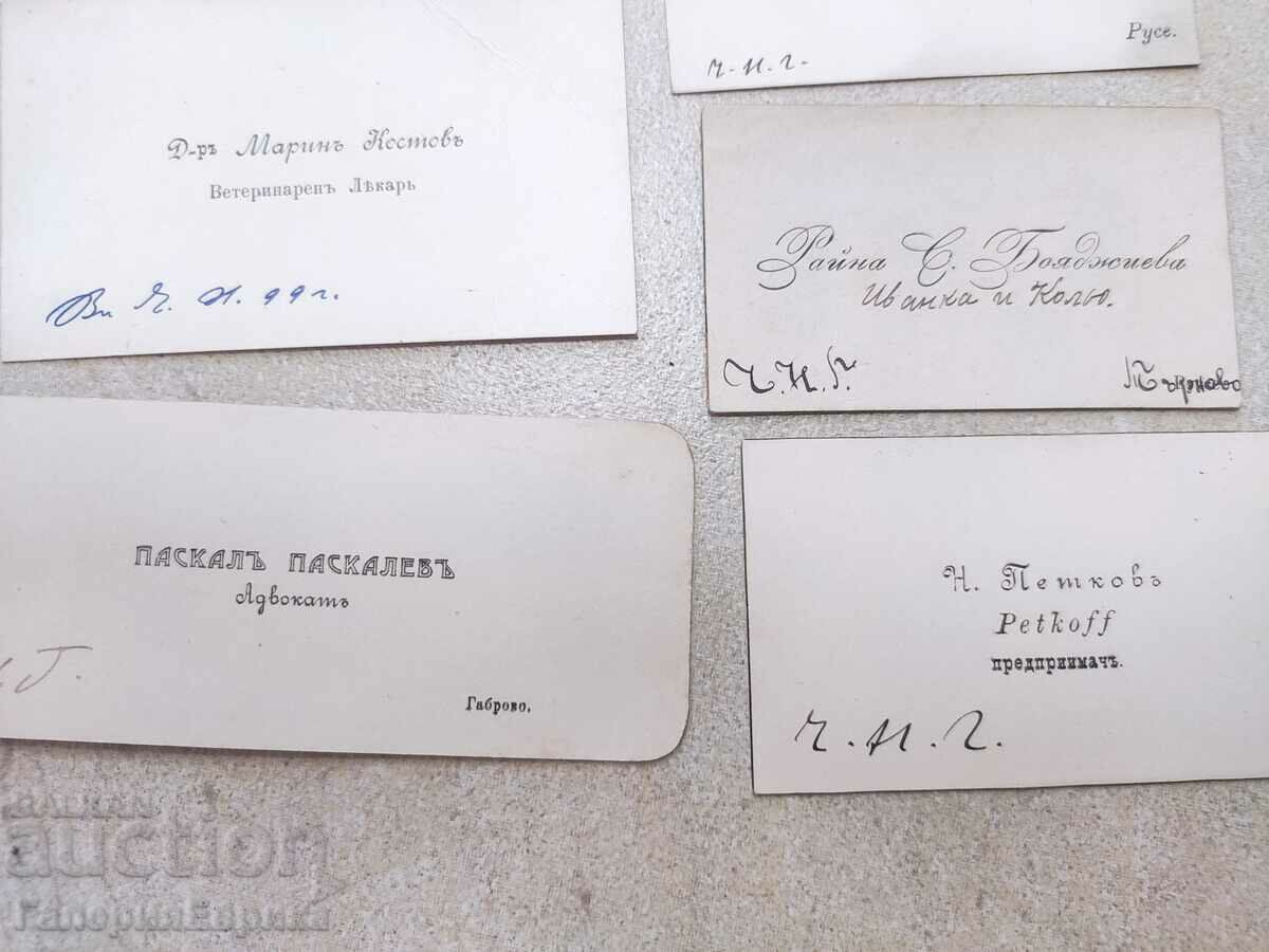 Delivery of Lot of 10 old business cards 1899-1908 Delivery of Lot of 10 old business cards 1899-1908