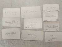 Lot of 10 old business cards 1899-1908