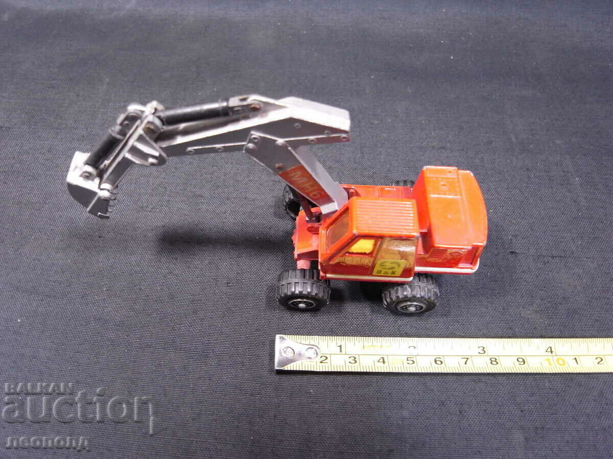 OLD RETRO METAL TROLLEY EXCAVATOR MATCHBOX KING SIZE - 7 OLD RETRO METAL TROLLEY EXCAVATOR MATCHBOX KING SIZE - 7