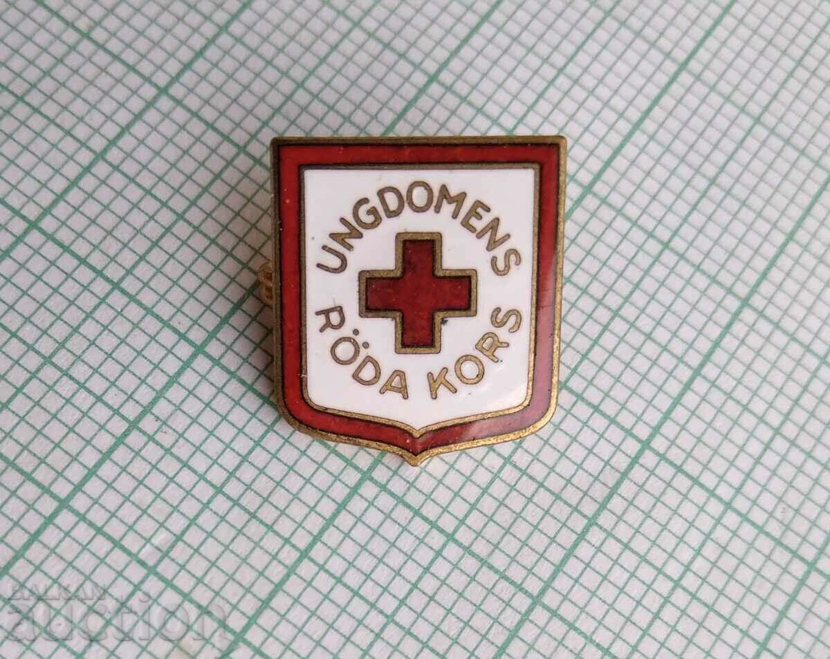 13806 - Youth Red Cross Sweden - bronze enamel with price 7.00 BGN | € 3.58 13806 - Youth Red Cross Sweden - bronze enamel with price 7.00 BGN | € 3.58