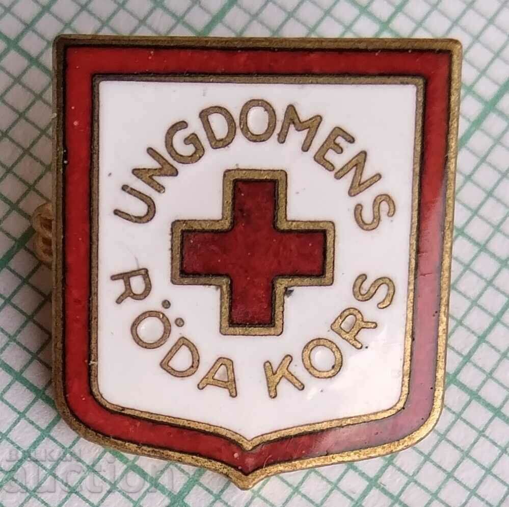 13806 - Youth Red Cross Sweden - bronze enamel