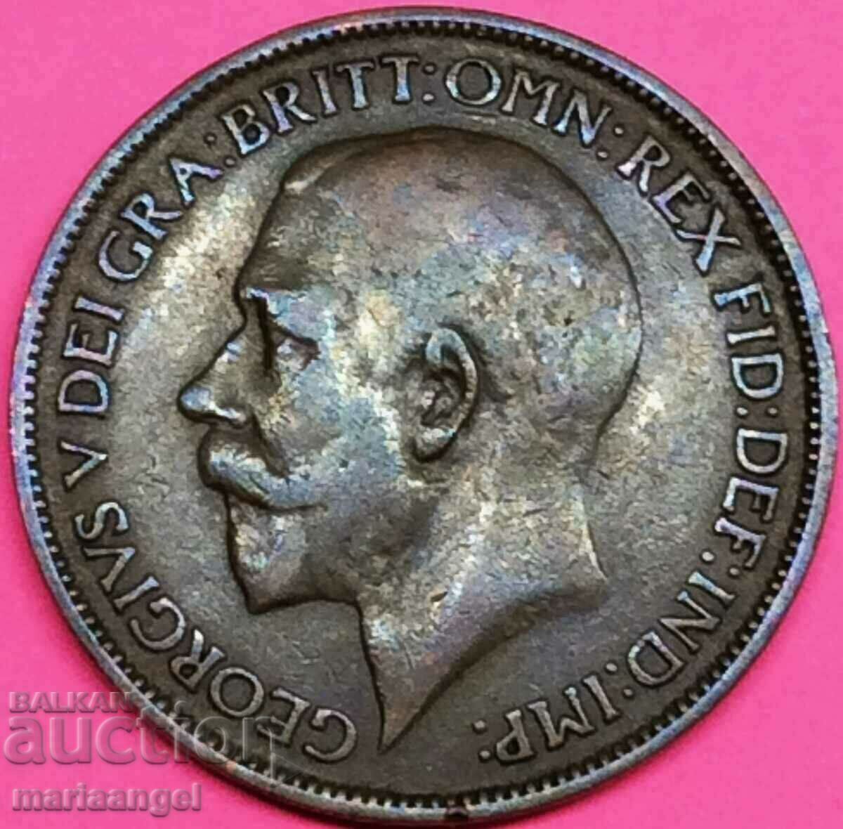 Marea Britanie 1/2 Penny 1922 Bronz