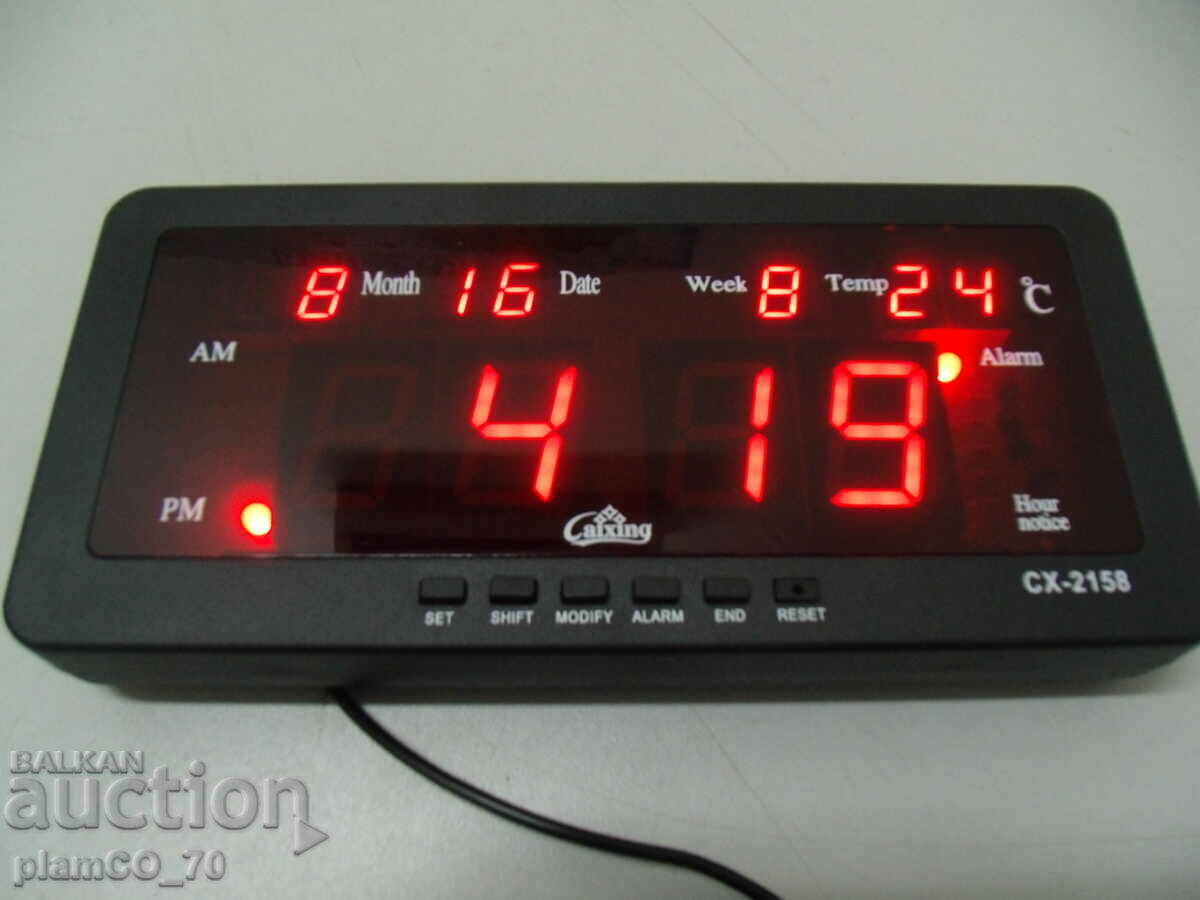 #*7089 CAIXING Digital LED Clock - 5 #*7089 CAIXING Digital LED Clock - 5