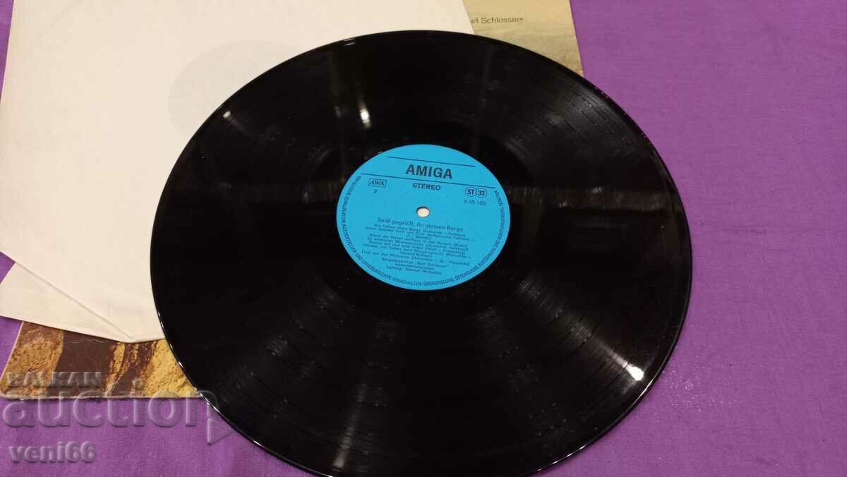 Gramophone record - Seit begrusst ihr stolzen Berge with price 2.50 BGN | € 1.28 Gramophone record - Seit begrusst ihr stolzen Berge with price 2.50 BGN | € 1.28