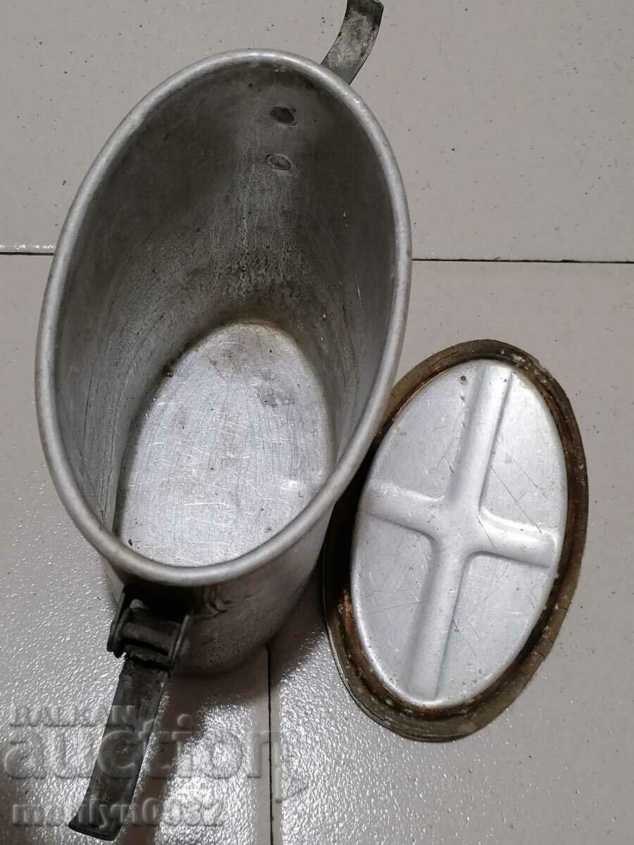 Delivery of WW2 German Aluminum Food Jug Delivery of WW2 German Aluminum Food Jug