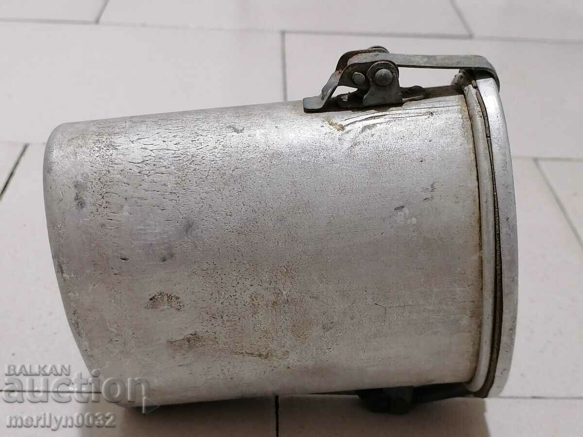 WW2 German Aluminum Food Jug - 6 WW2 German Aluminum Food Jug - 6