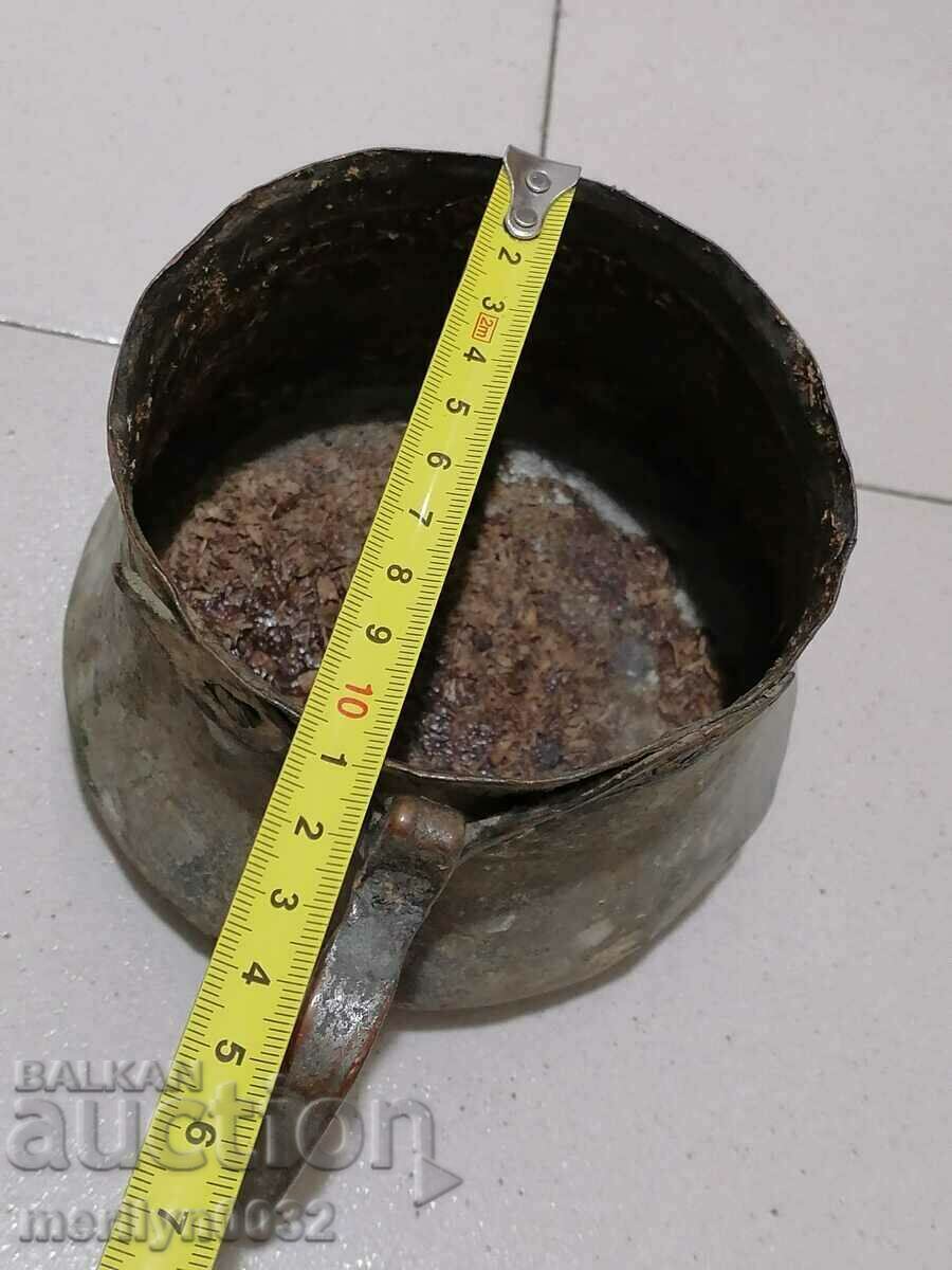 Old tinned jug, pit, copper, cauldron, cauldron - 5 Old tinned jug, pit, copper, cauldron, cauldron - 5