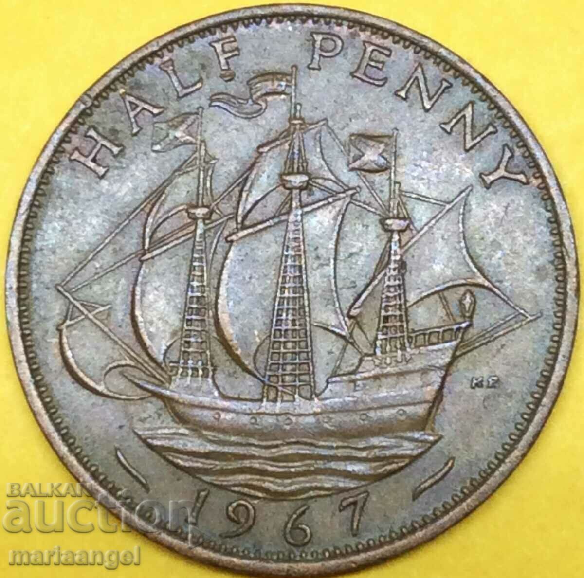 Marea Britanie 1/2 penny 1967